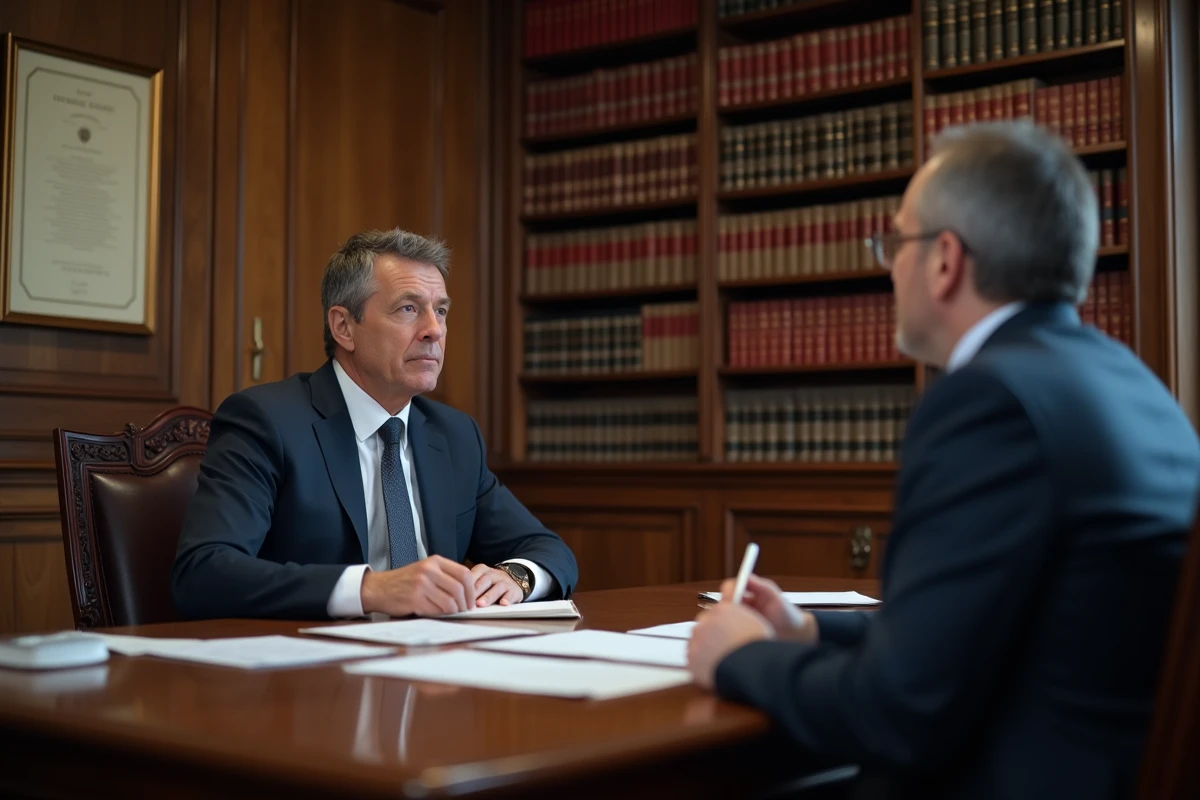 Consultation entre un avocat et son client pour contester une radiation Pôle emploi